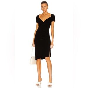 Norma Kamali by Revolve Sweetheart Side Drape Dress